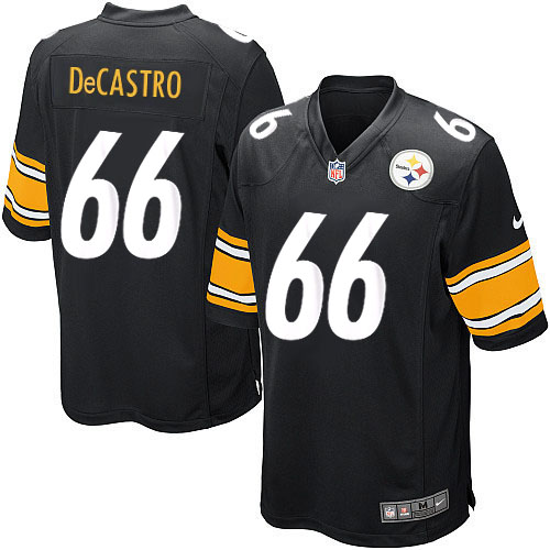 Youth Limited David DeCastro Nike Jersey Black Home - #66 NFL Pittsburgh Steelers